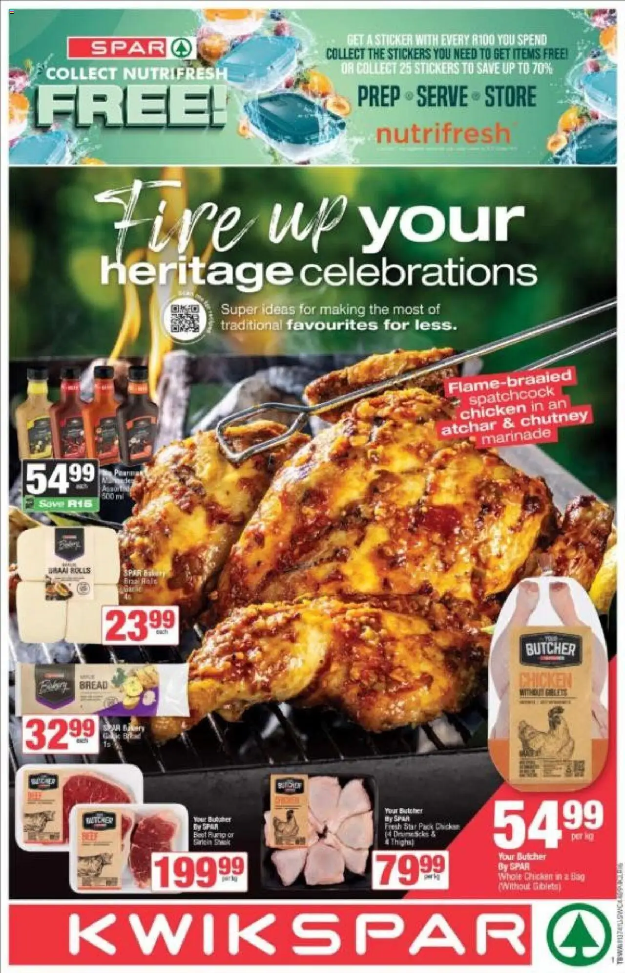 New KWIKSPAR catalogue – valid from 23.09.2025 | Page: 1 | Products: Bag, Bakery, Atchar, Chicken