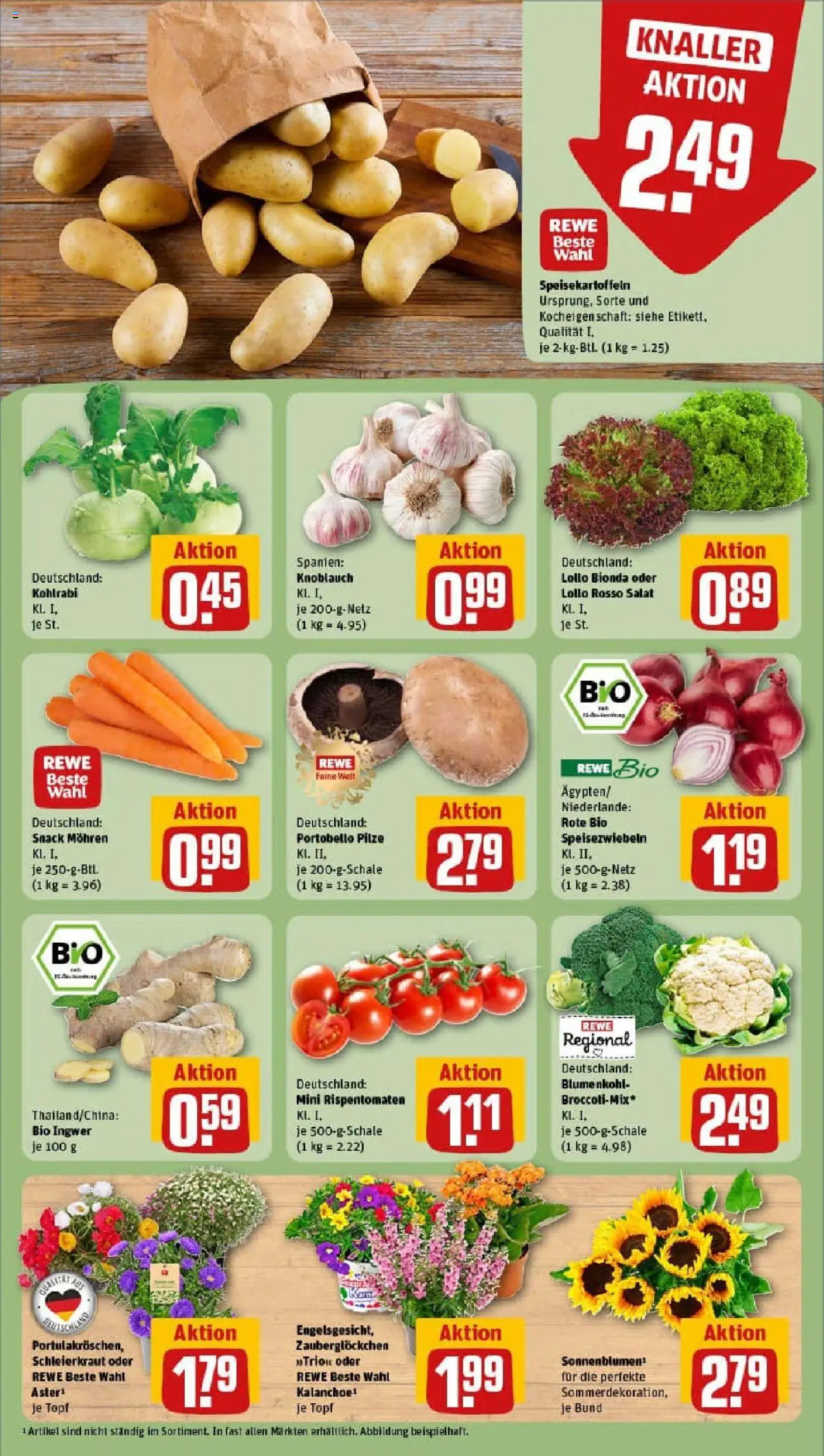 Rewe prospekt Dresden / Neustadt	 - gültig ab dem 06.07.2025 | Seite: 7 | Produkte: Mohren, Knoblauch, Blumenkohl, Salat
