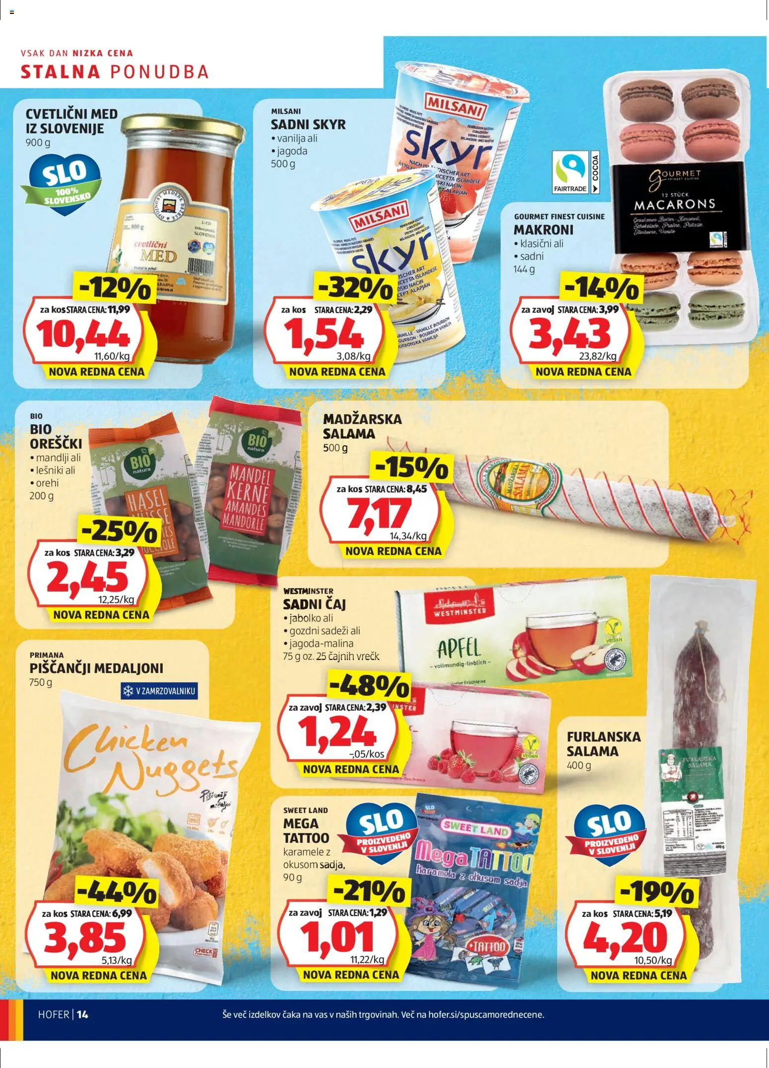 Hofer SI katalog | vrijedi od 11.12.2025 | Stranica: 14 | Proizvodi: Med, Salama, Čaj