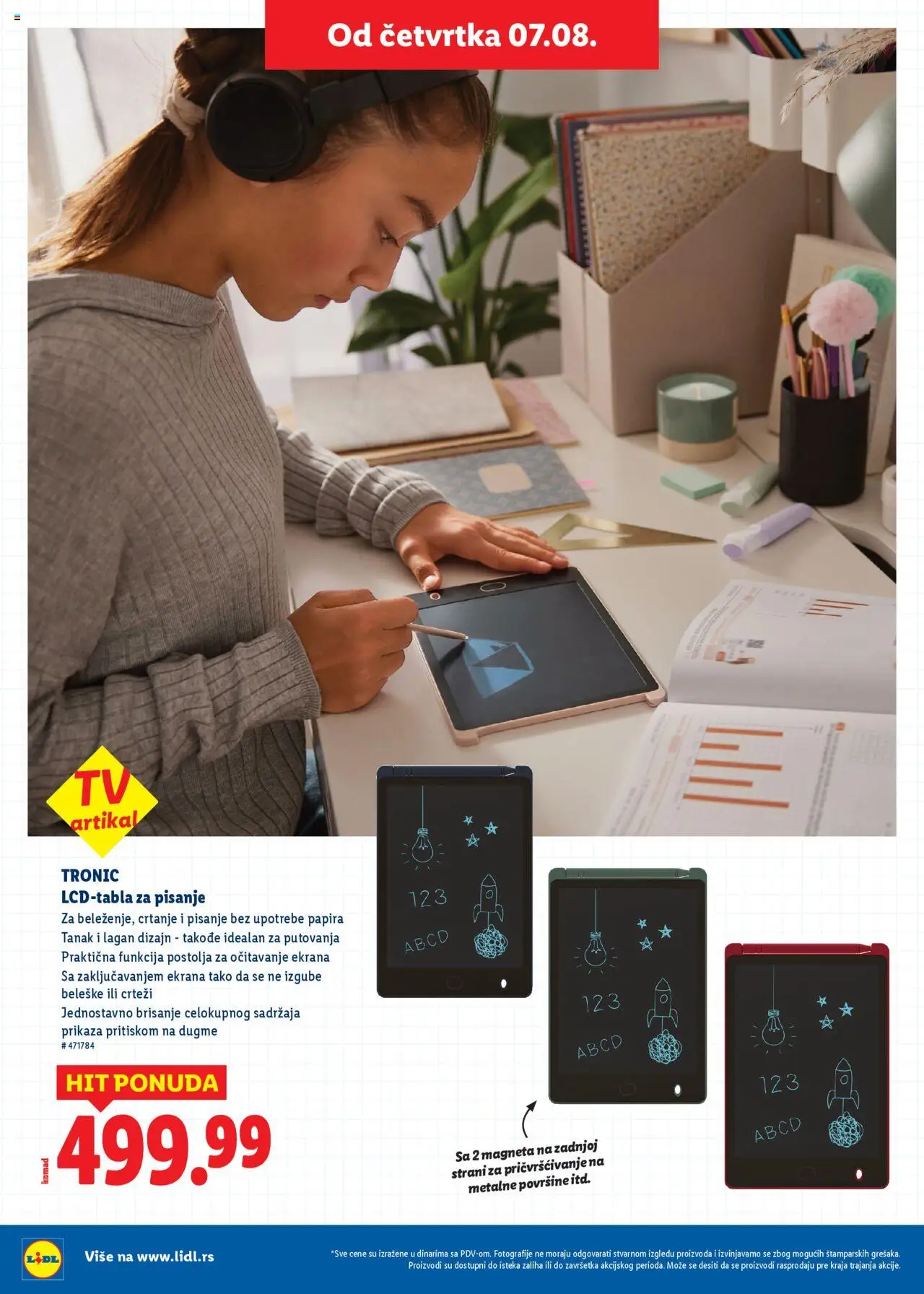 Lidl katalog - važi od 31.07.2025 | Strana: 22 | Proizvode: Tablet