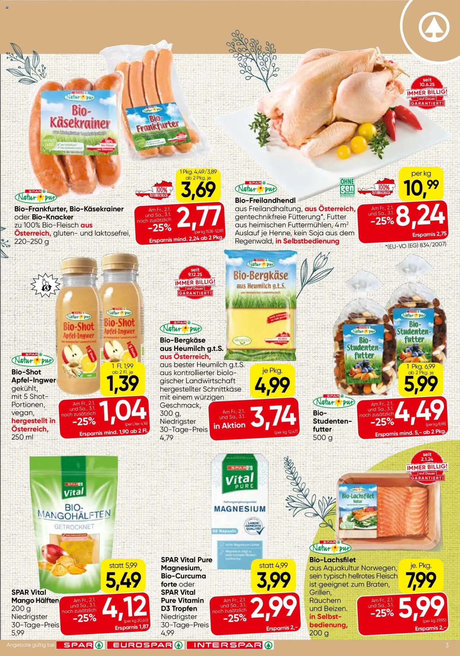 Spar Flugblatt - Steiermark gültig ab 02.01.2026 | Seite: 3 | Produkte: Mango