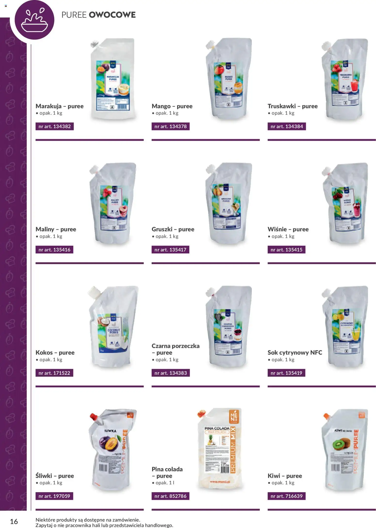 Makro Gazetka - Smart Chef Warzywa i Owoce od 01.01.2026 | Strona: 16 | Produkty: Mango, Sok, Truskawki, Kiwi