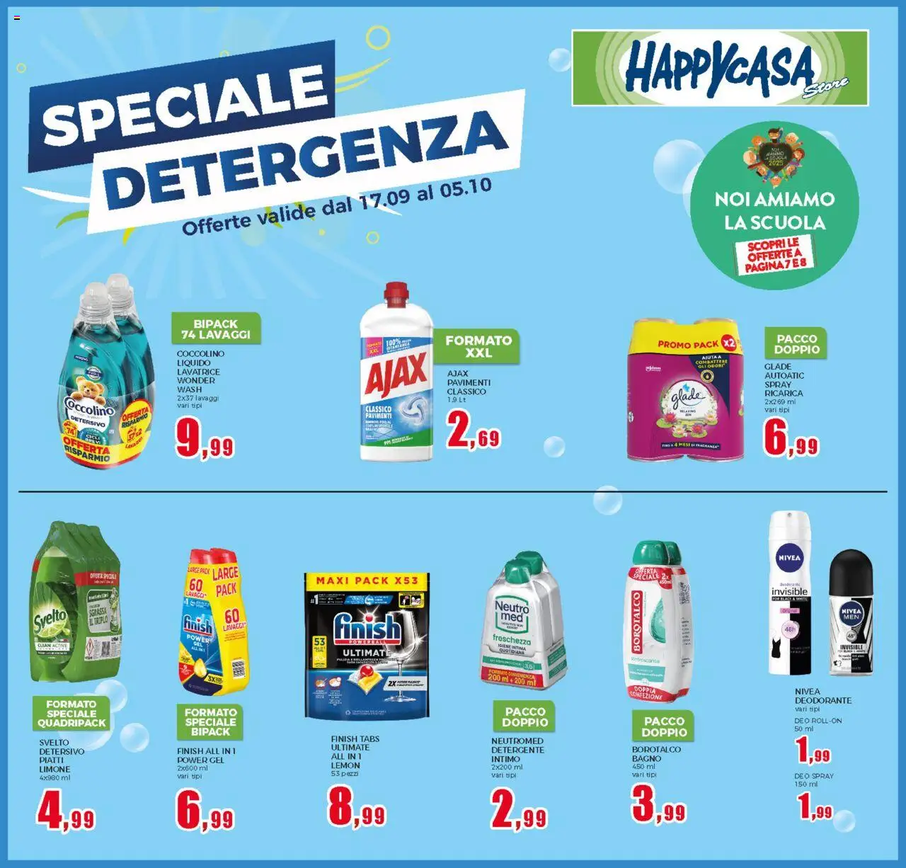 Volantino Happy Casa del 17.09.2025 | Pagina: 17 | Prodotti: Deodorante, Detergente, Intimo, Bagno
