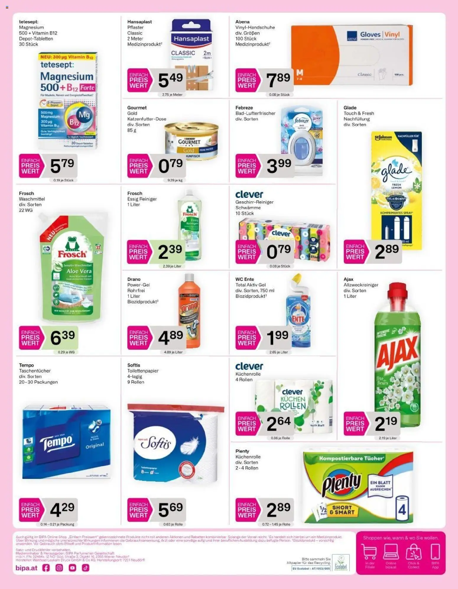 Bipa Einfach Preis Wert gültig ab 26.02.2026 | Seite: 4 | Produkte: Waschmittel