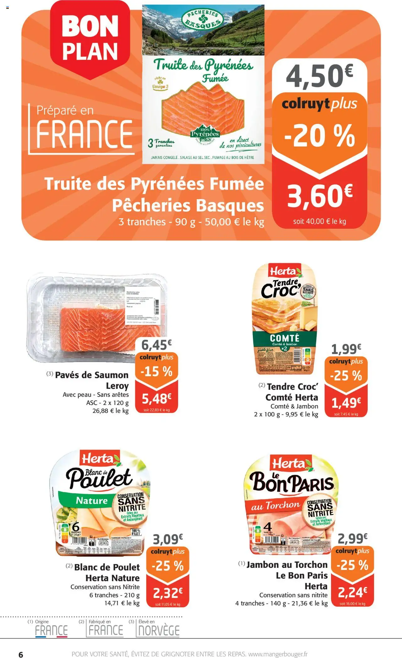  | Page: 6 | Produits: Torchon, Sel, Jambon, Saumon