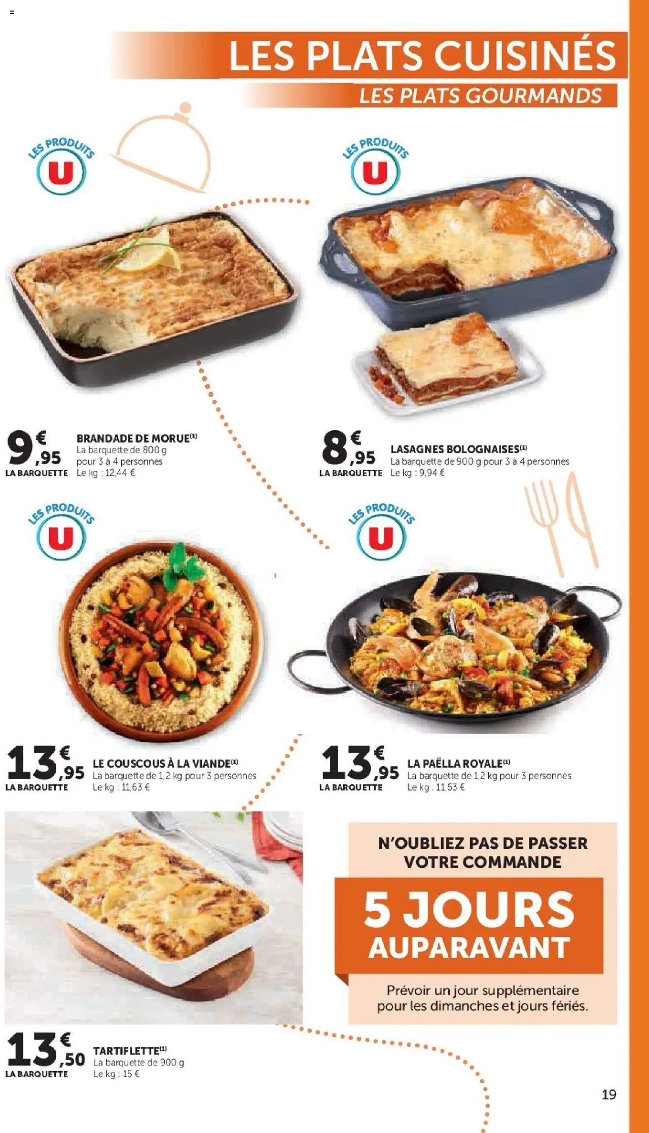 {H1} | Page: 19 | Produits: Lasagnes, Couscous