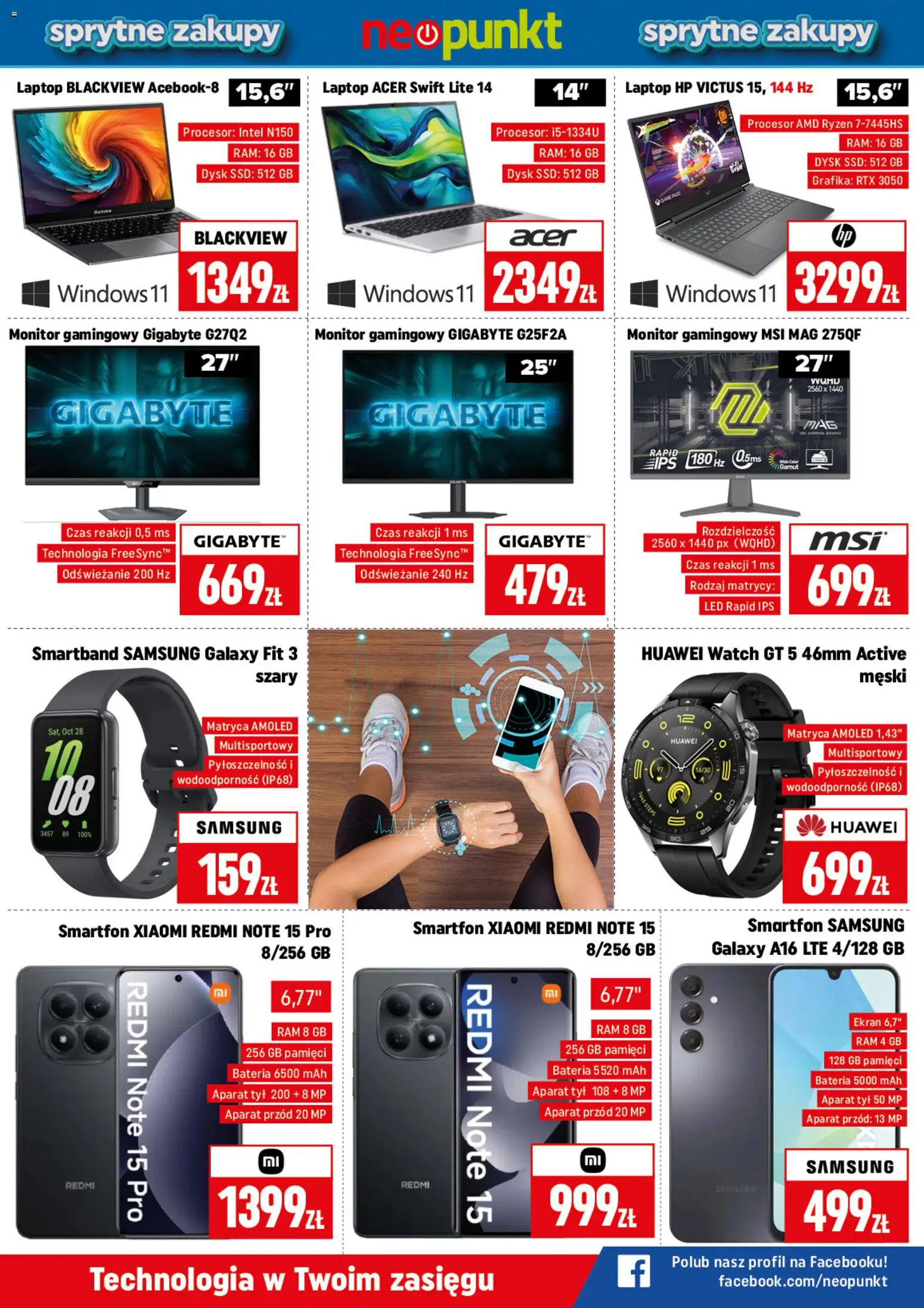 Neopunkt gazetka od 02.03.2026 | Strona: 3 | Produkty: Smartfon, Monitor, Dysk, Bateria