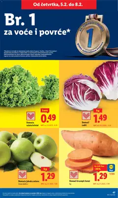 Domaća salata kristal, Fresh crystal salad. - Pregled kataloga iz trgovine Lidl, vrijedi od 02.02.2026 | Stranica: 47