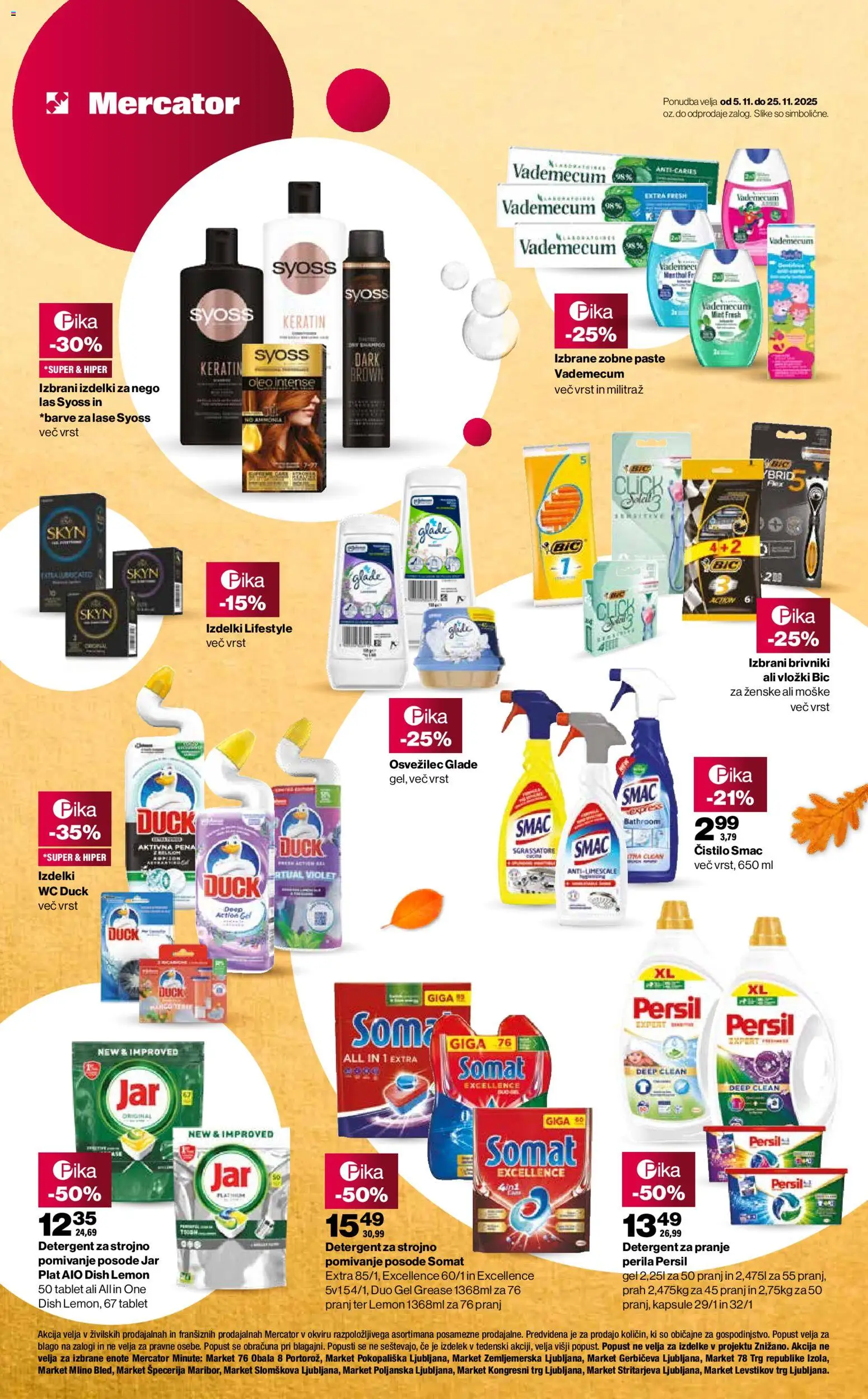 Novi Mercator katalog ponudbe – veljaven od 07.11.2025 | Stran: 3 | Izdelki: Vložki, Detergent