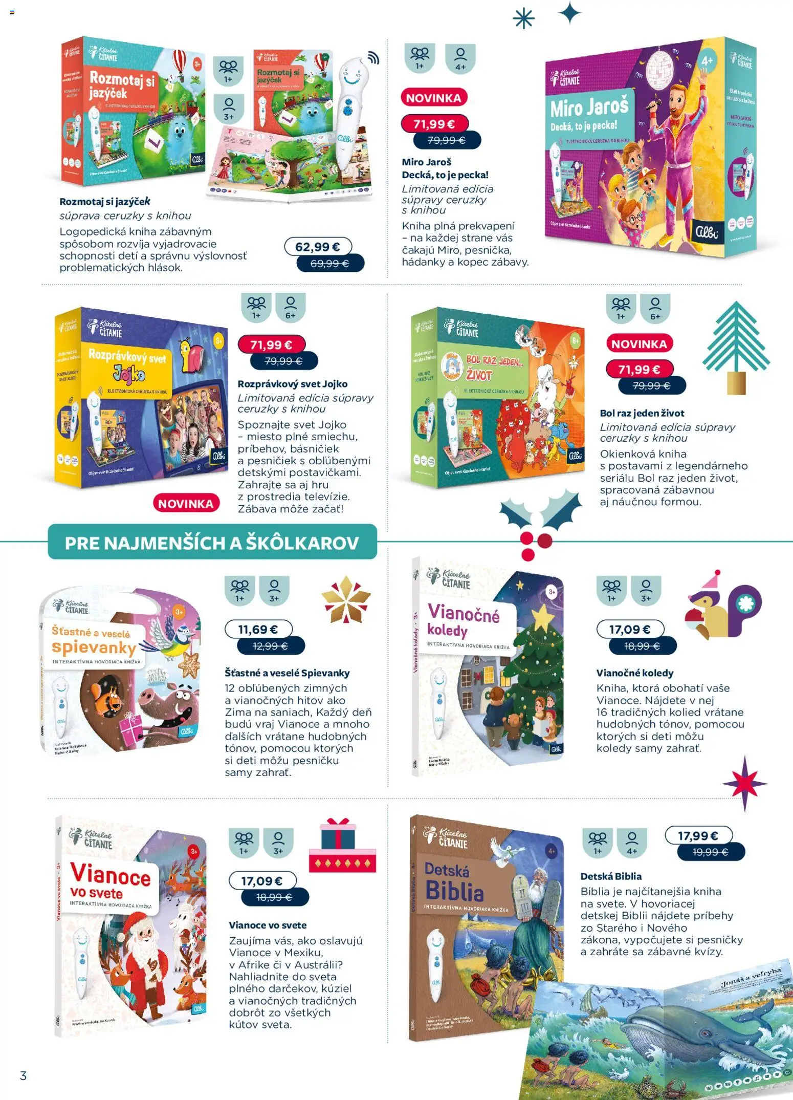 Nové Albi akcie – leták je platný od 02.11.2025 | Strana: 3 | Produkty: Kniha, Ceruzka