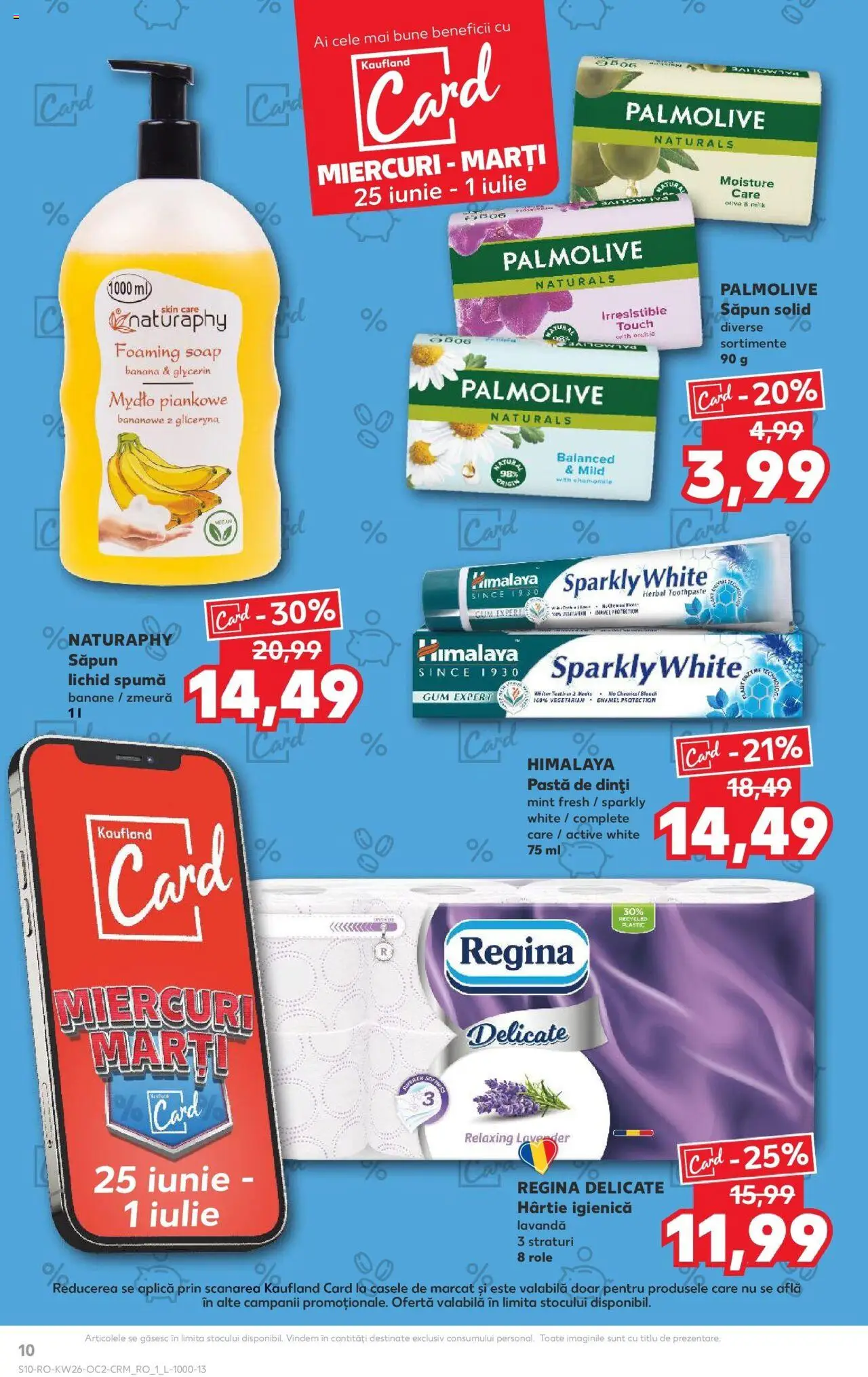Catalog Kaufland - Bucureşti – valabil de la 25.06.2025 | Pagină: 10 | Produse: Zmeură, Săpun solid, Role, Banane