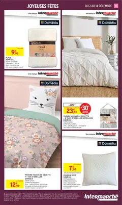 Intermarché - Prévisualisation de PARURE HOUSSE DE COUETTE + 2 TAIES D'OREILLER MATELASSE, 100% Coton Différents Coloris Dim.: 240X220cm - 63X63cm valide à partir de 02.12.2025 | Page: 43 | Produits: Taie d'oreiller, Coton, Housse de couette, Couette