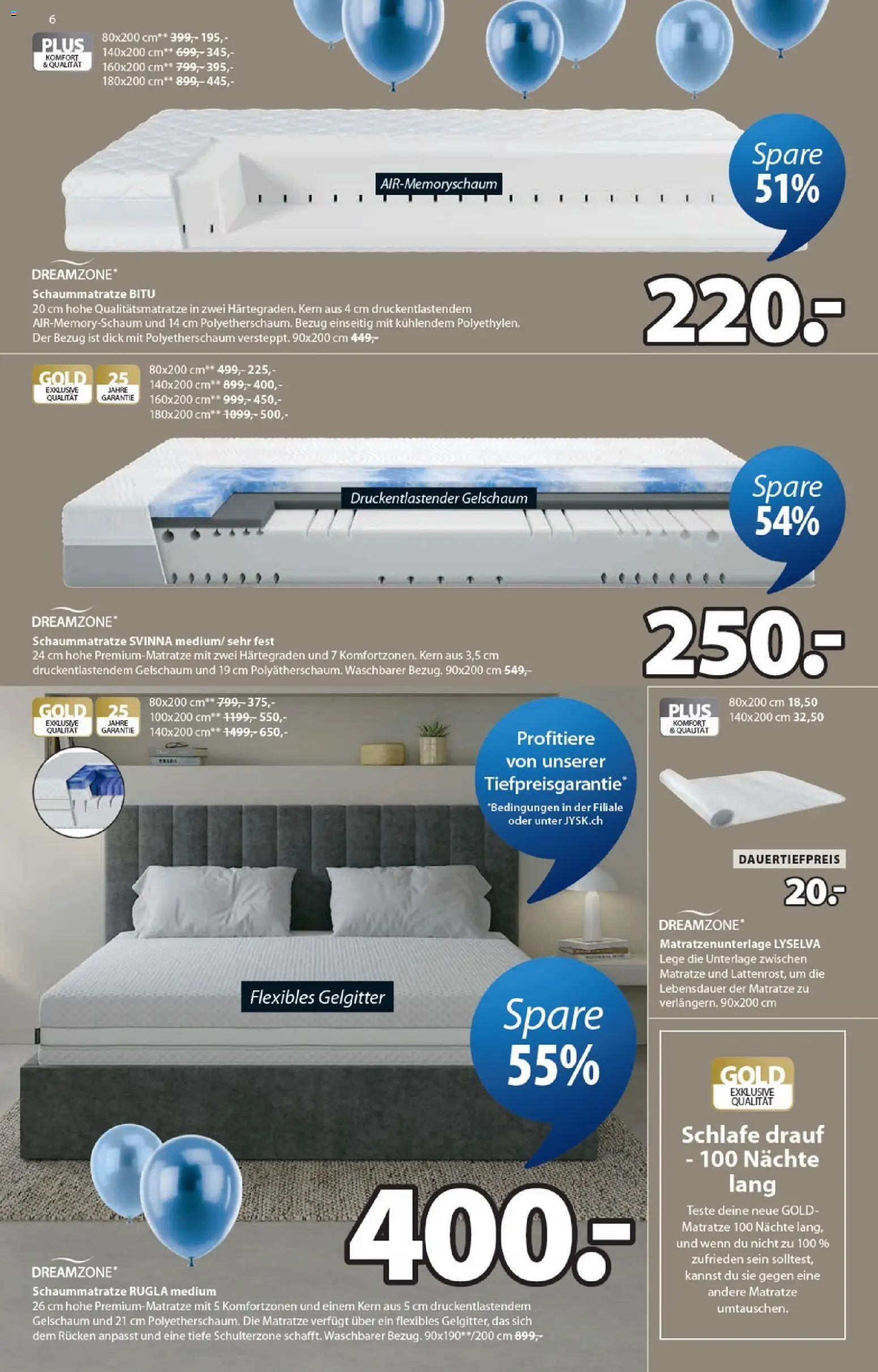 JYSK aktionen – gültig ab 14.04.2026 | Seite: 6 | Produkte: Matratze