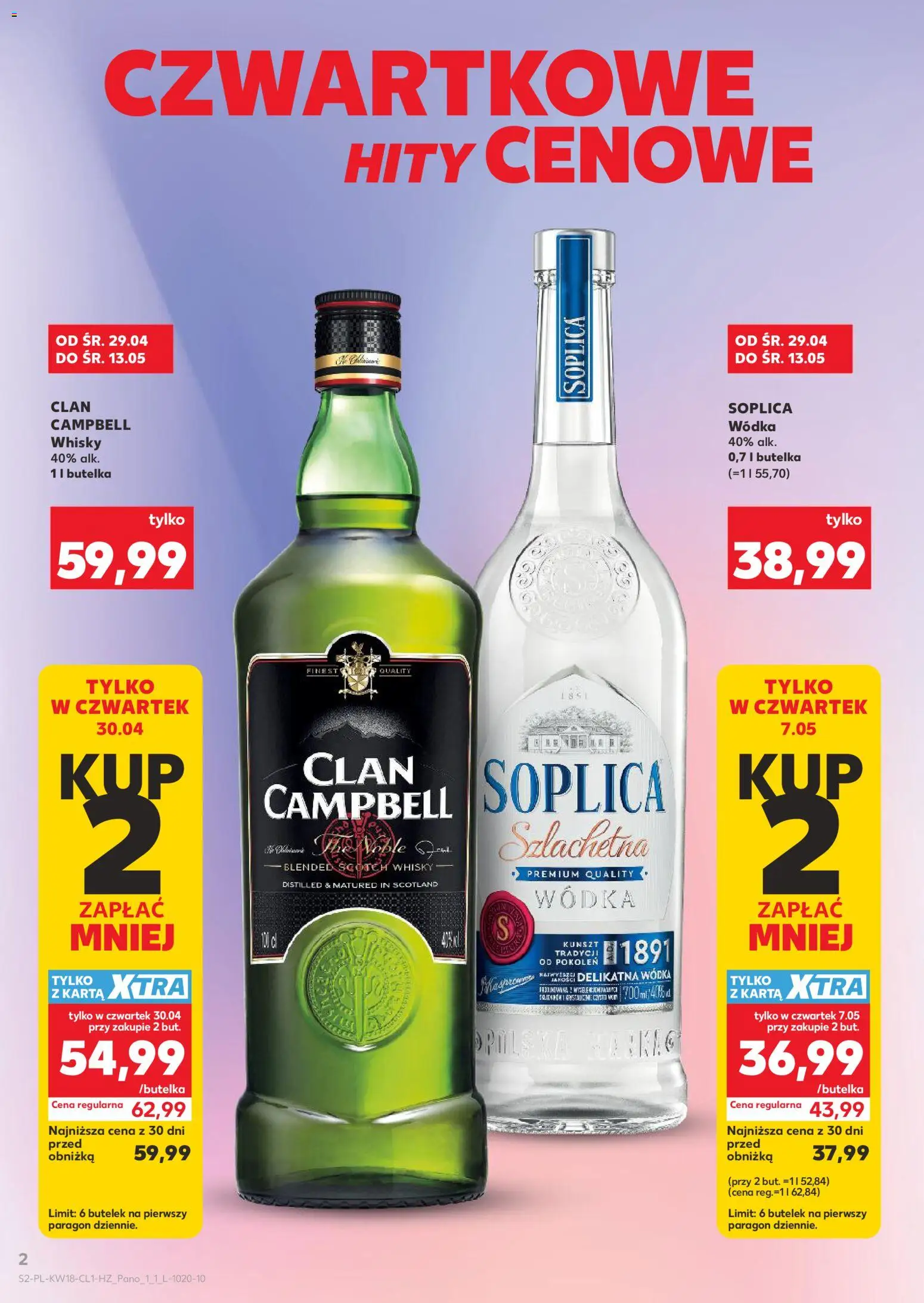 Kaufland Polsko leták - Barek od 29.04.2026 | Strana: 2 | Produkty: Whisky