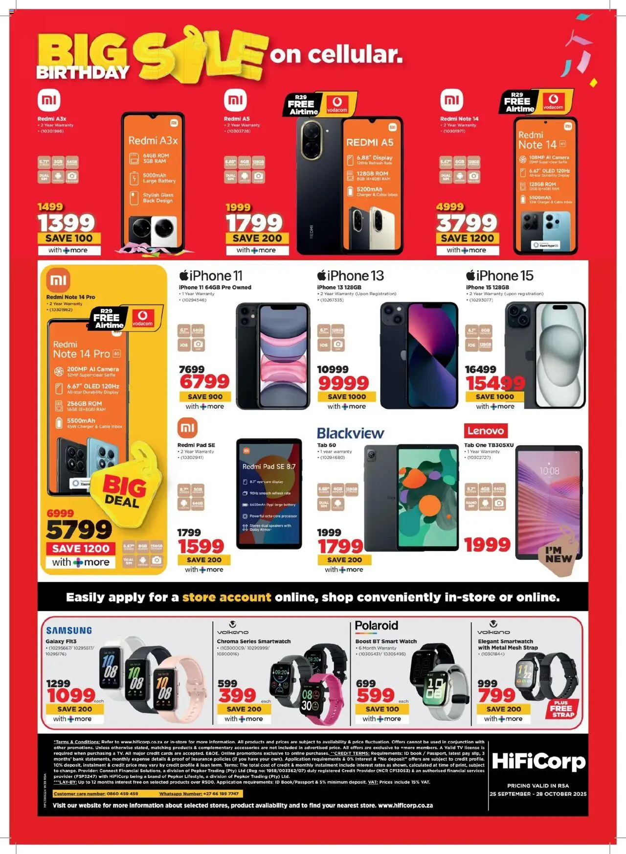 New HiFi Corp catalogue – valid from 25.09.2025 | Page: 24 | Products: Cable, Smartwatch, TV, Battery