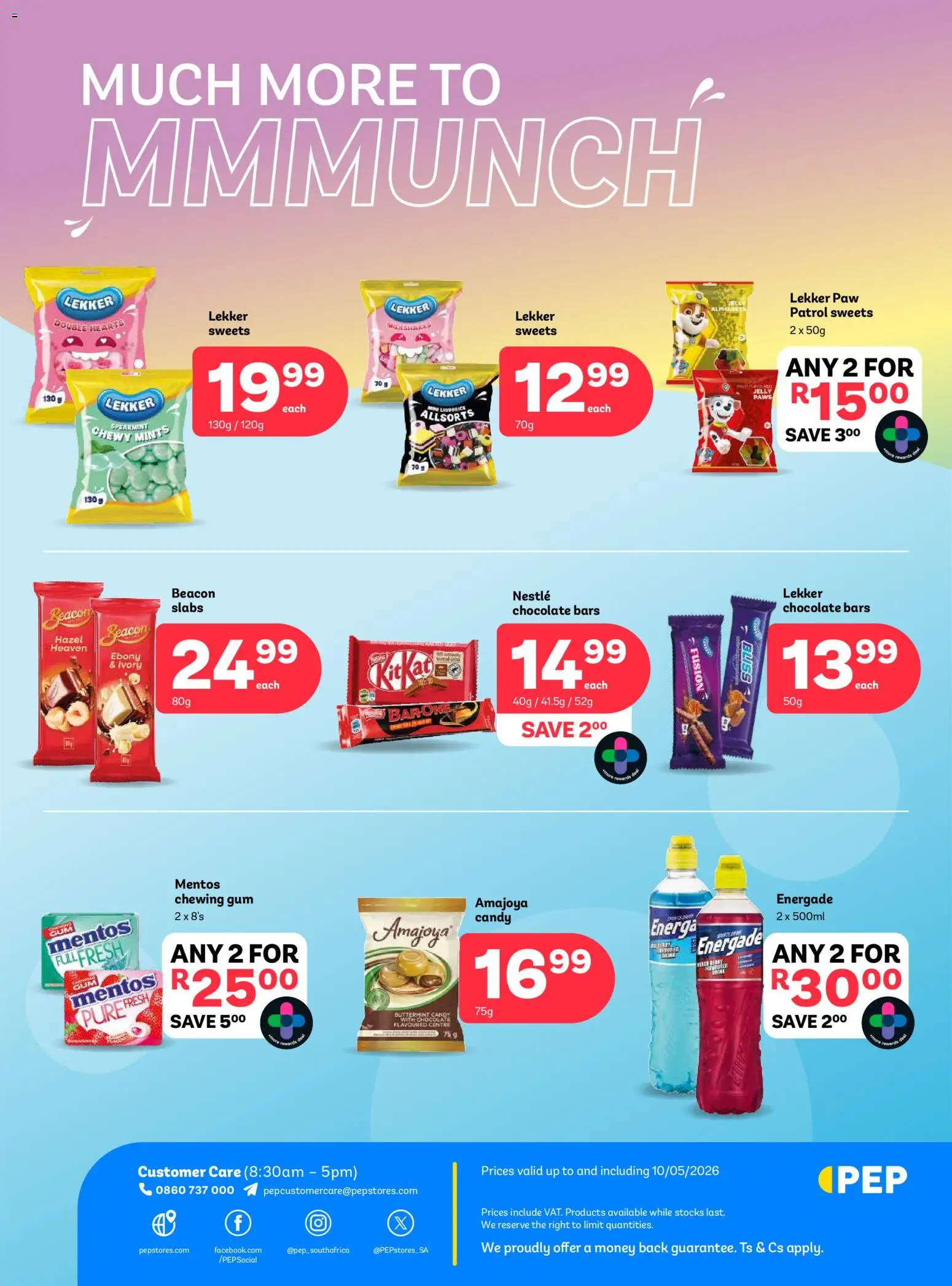 New PEP Stores catalogue – valid from 23.04.2026 | Page: 4 | Products: Sweets, Chocolate
