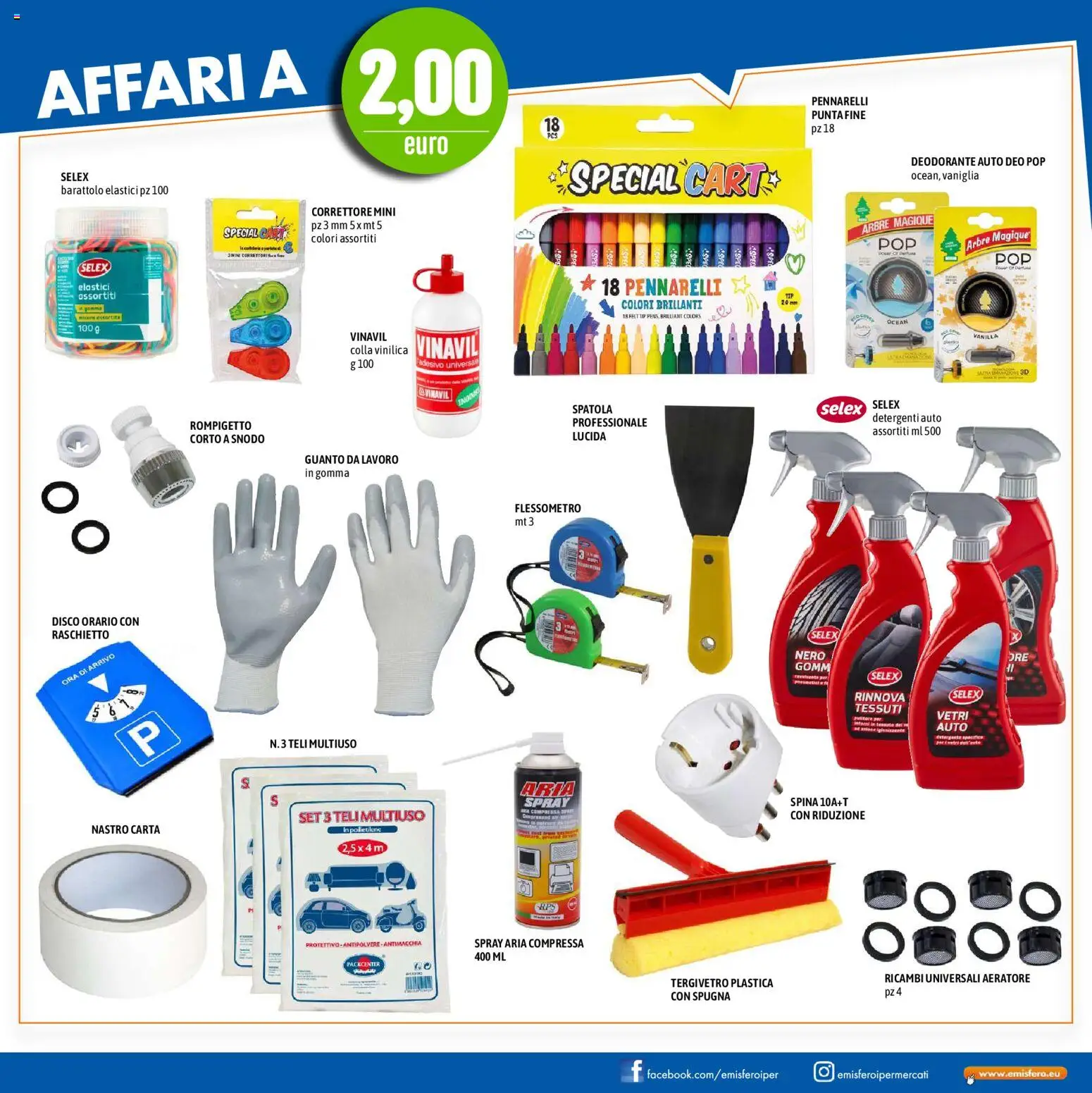 Volantino Emisfero del 22.01.2026 | Pagina: 27 | Prodotti: Deodorante, Disco, Pennarelli, Elastici