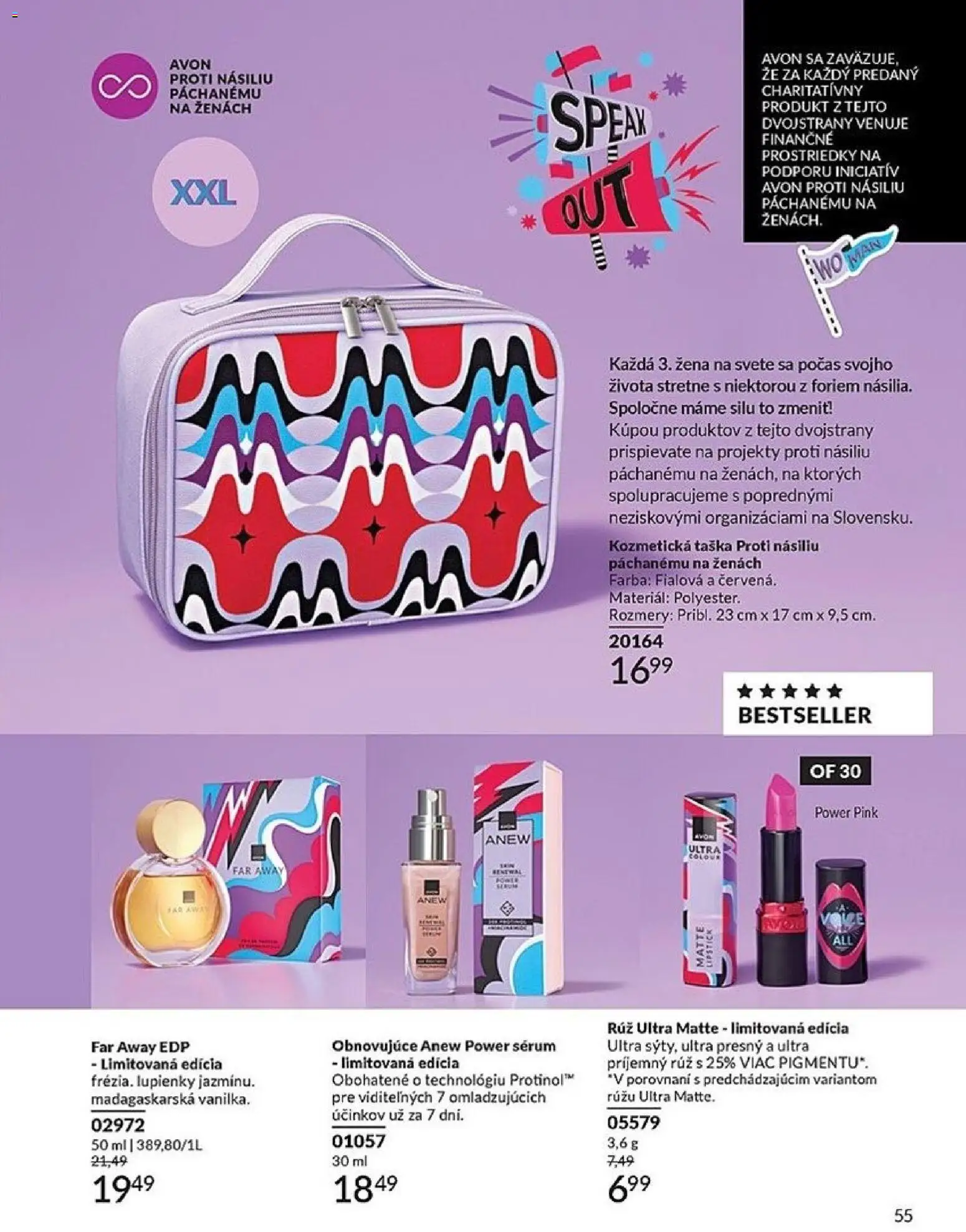 Nové Avon akcie – leták je platný od 01.11.2025 | Strana: 55 | Produkty: Taška