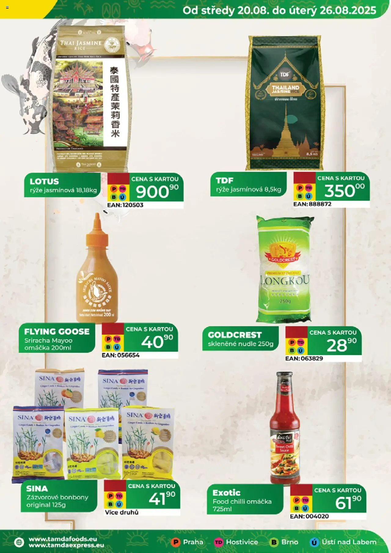 Tamda Foods leták od 20.08.2025 | Strana: 29 | Produkty: Rýže, Sriracha, Nudle, Lotus