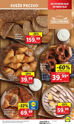 Lidl katalog - važi od 10.07.2025 | Strana: 19 | Proizvode: Pekara, Kroasan, Puter, Hleb