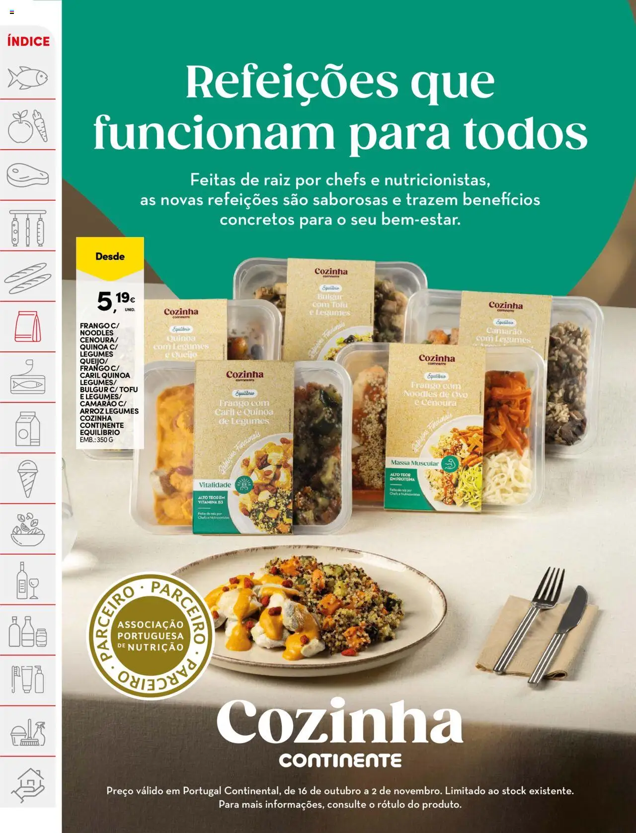 Continente folheto │ válido de 21.10.2025 | Página: 20 | Produtos: Camarão, Queijo, Arroz, Cenoura