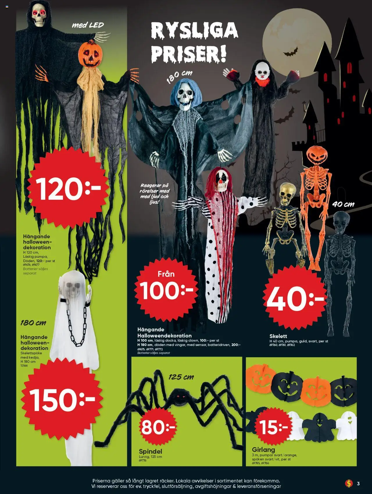 Dollar Store reklamblad aktuell från 20.10.2025 | Sida: 3 | Produkter: Batterier, Galler, Ljus