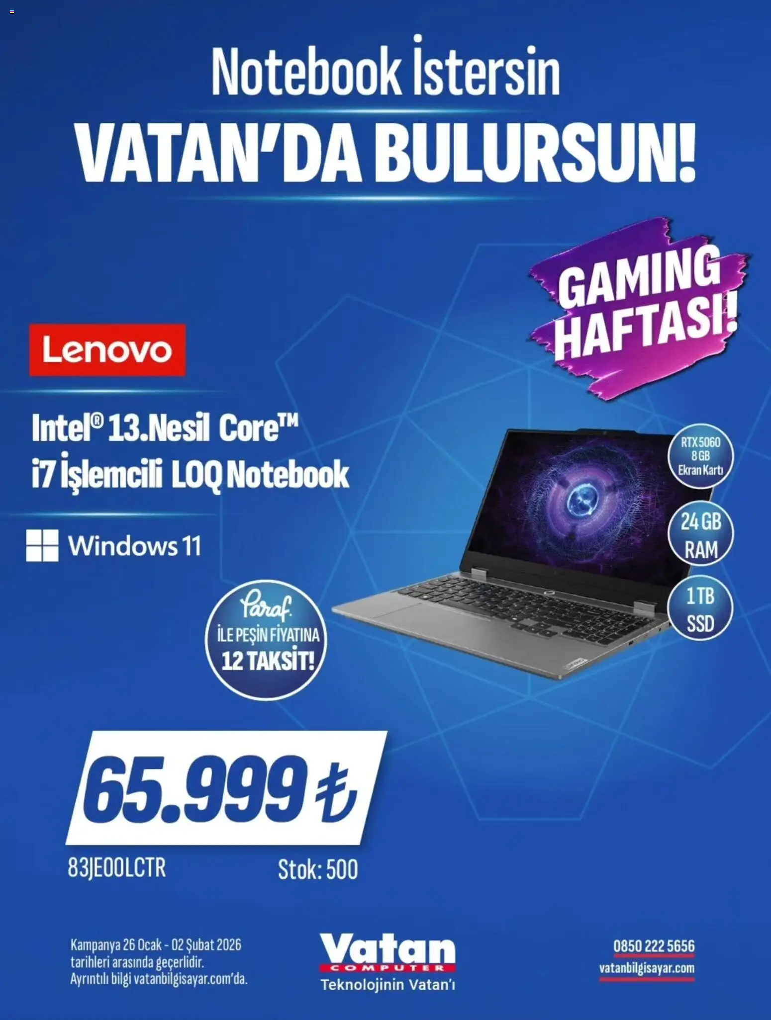 Vatan Bilgisayar İndirim - 26.01.2026 tarihinden itibaren geçerlidir | Sayfa: 10 | Ürünler: Ocak