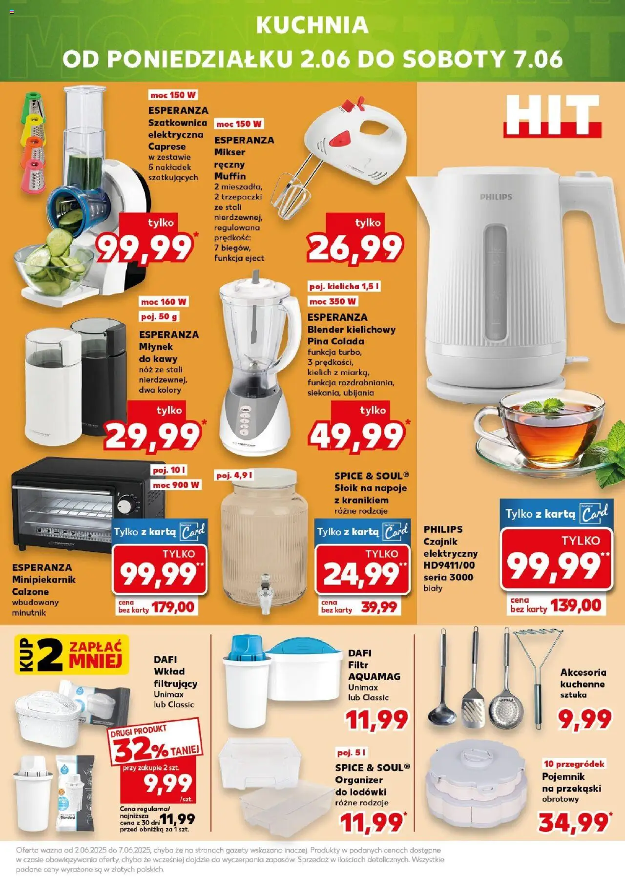 Kaufland gazetka - Mega okazje od 29.05.2025 | Strona: 17 | Produkty: Karta, Czajnik, Młynek do kawy, Blender