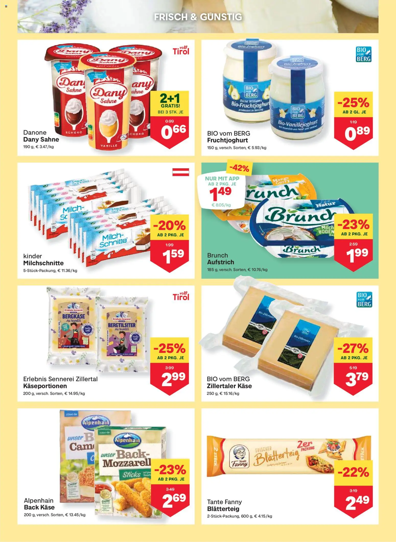 MPREIS Anras gültig ab 13.02.2026 | Seite: 5 | Produkte: Sahne, Birne, Milch, Käse