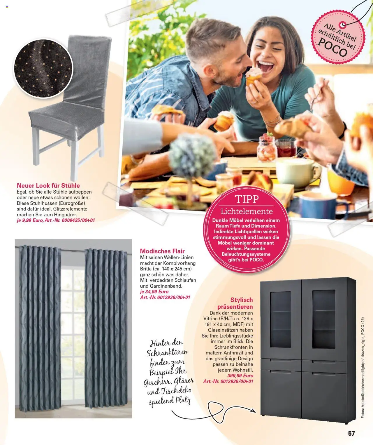 Poco Wohnwelt Herbst 2025 – gültig ab 01.09.2025 | Seite: 57 | Produkte: Vitrine