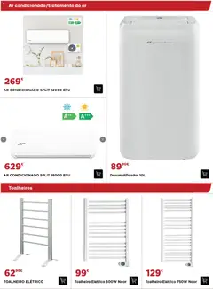 Pré-visualização BricoMarché - Catálogo Aquecimento 12p válido de 06.11.2025 | Página: 10 | Produtos: Toalheiro elétrico, Ar condicionado, Desumidificador