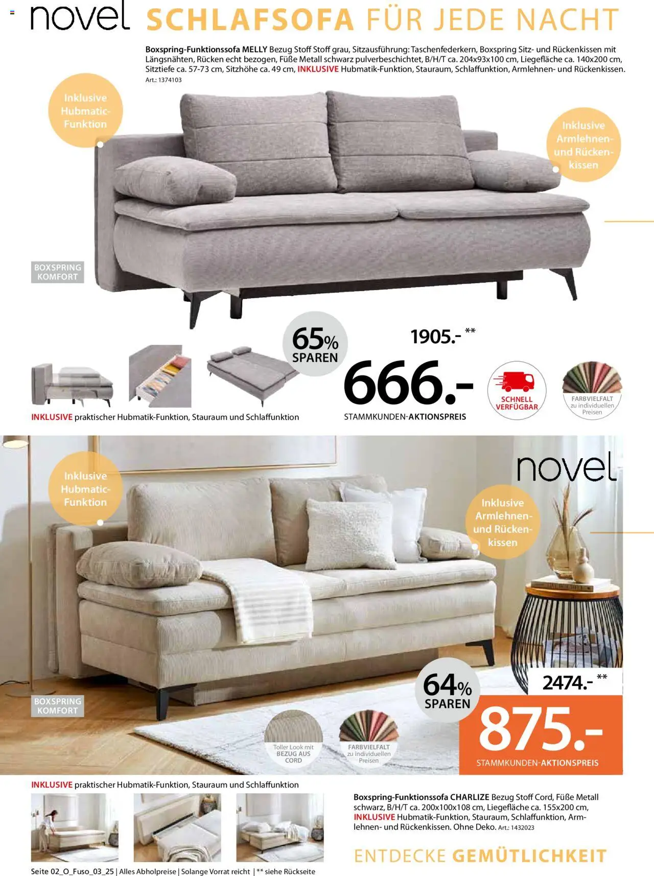 Zurbrüggen Schlafsofa Spezial – gültig ab 12.09.2025 | Seite: 2 | Produkte: Schlafsofa, Kissen