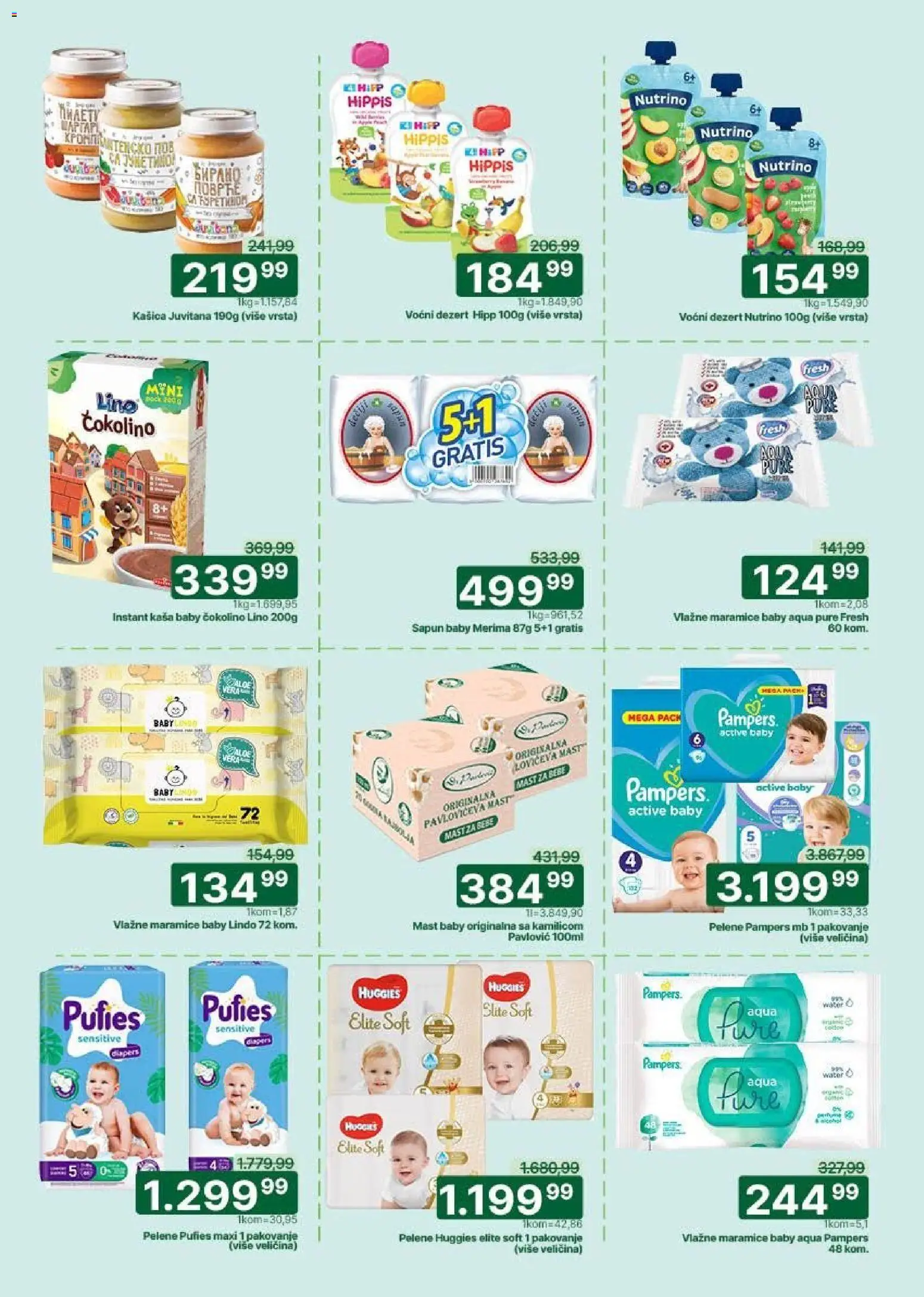 Univerexport katalog - važi od 05.01.2026 | Strana: 25 | Proizvode: Pampers, Mast, Pavloviceva mast, Pelene