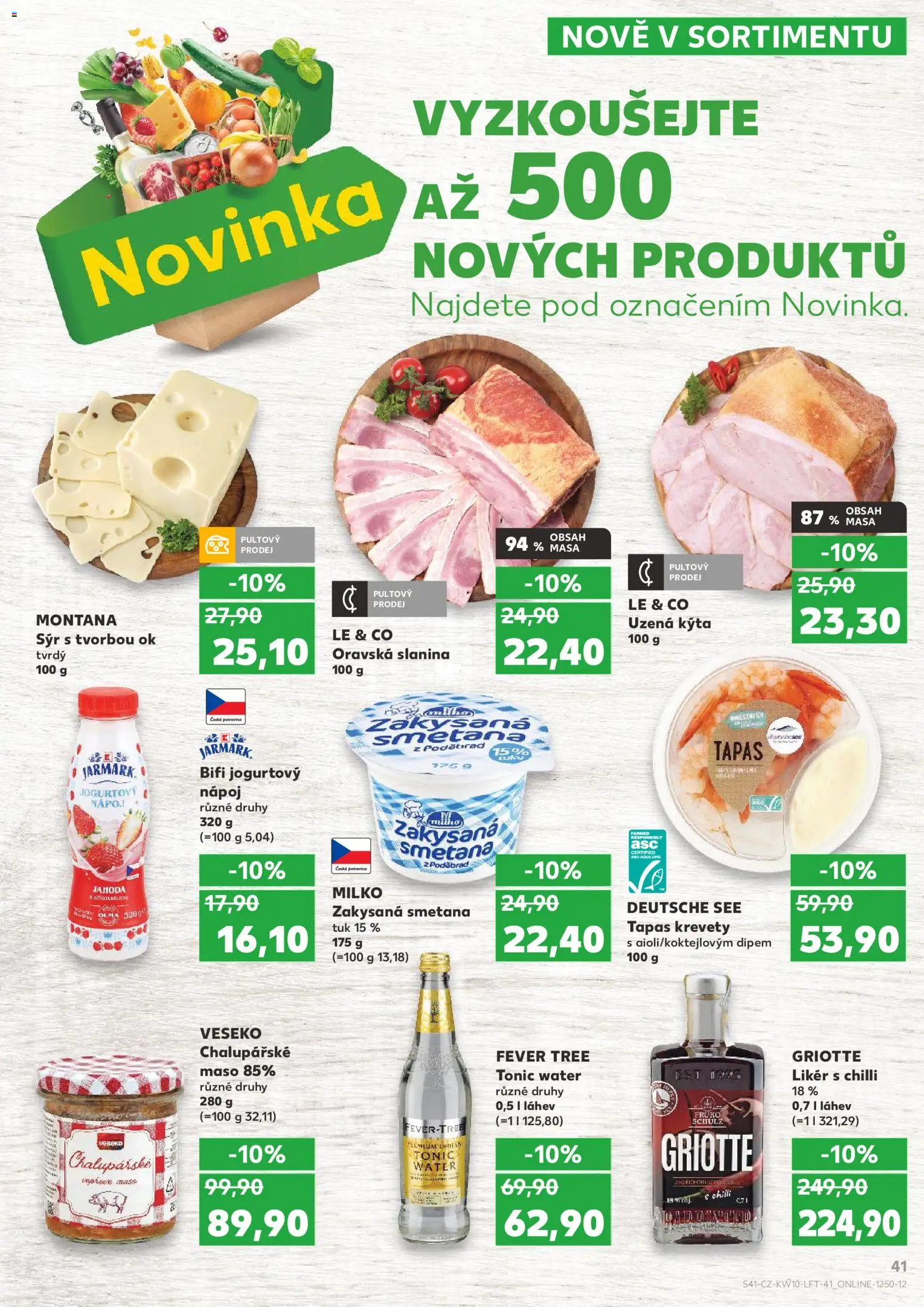 Kaufland leták - Chomutov od 04.03.2026 | Strana: 41 | Produkty: Uzená kýta, Maso, Krevety, Láhev