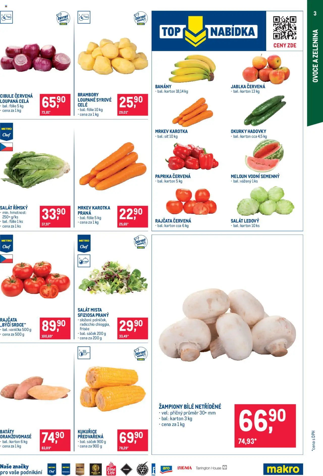 Makro leták - Gastronomie od 18.06.2025 | Strana: 3 | Produkty: Meloun, Paprika, Brambory, Meloun vodní