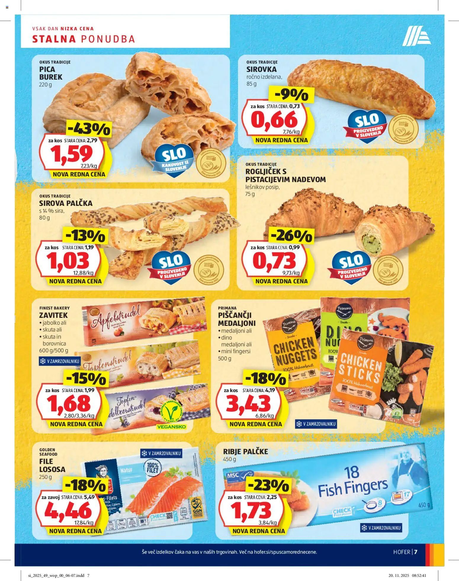 Novi Hofer katalog ponudbe – veljaven od 27.11.2025 | Stran: 7 | Izdelki: Kos, Pica, Skuta