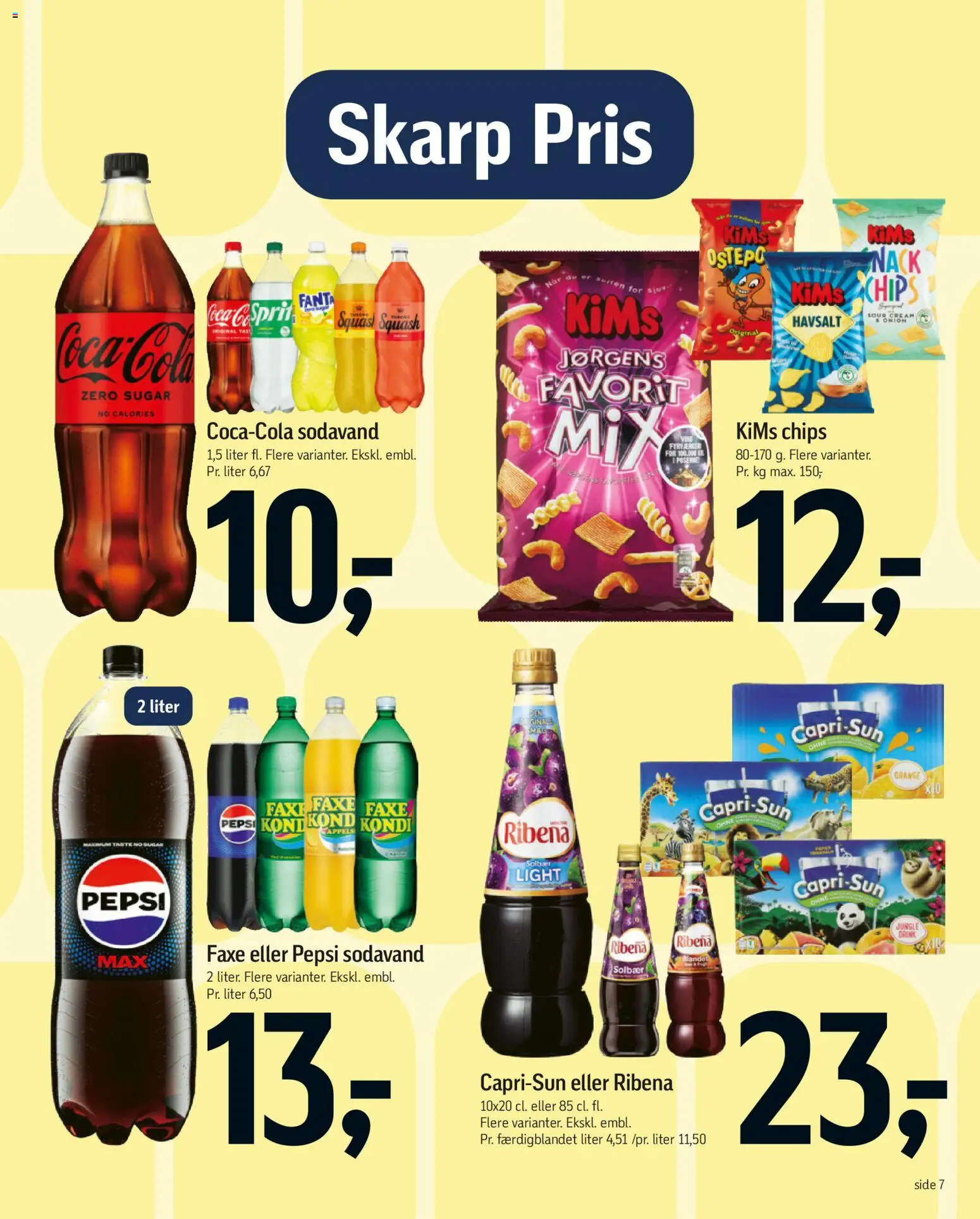 Føtex tilbudsavis – gyldig fra 27.03.2026 | Side: 7 | Produkter: Chips, Squash, Fanta, Solbær