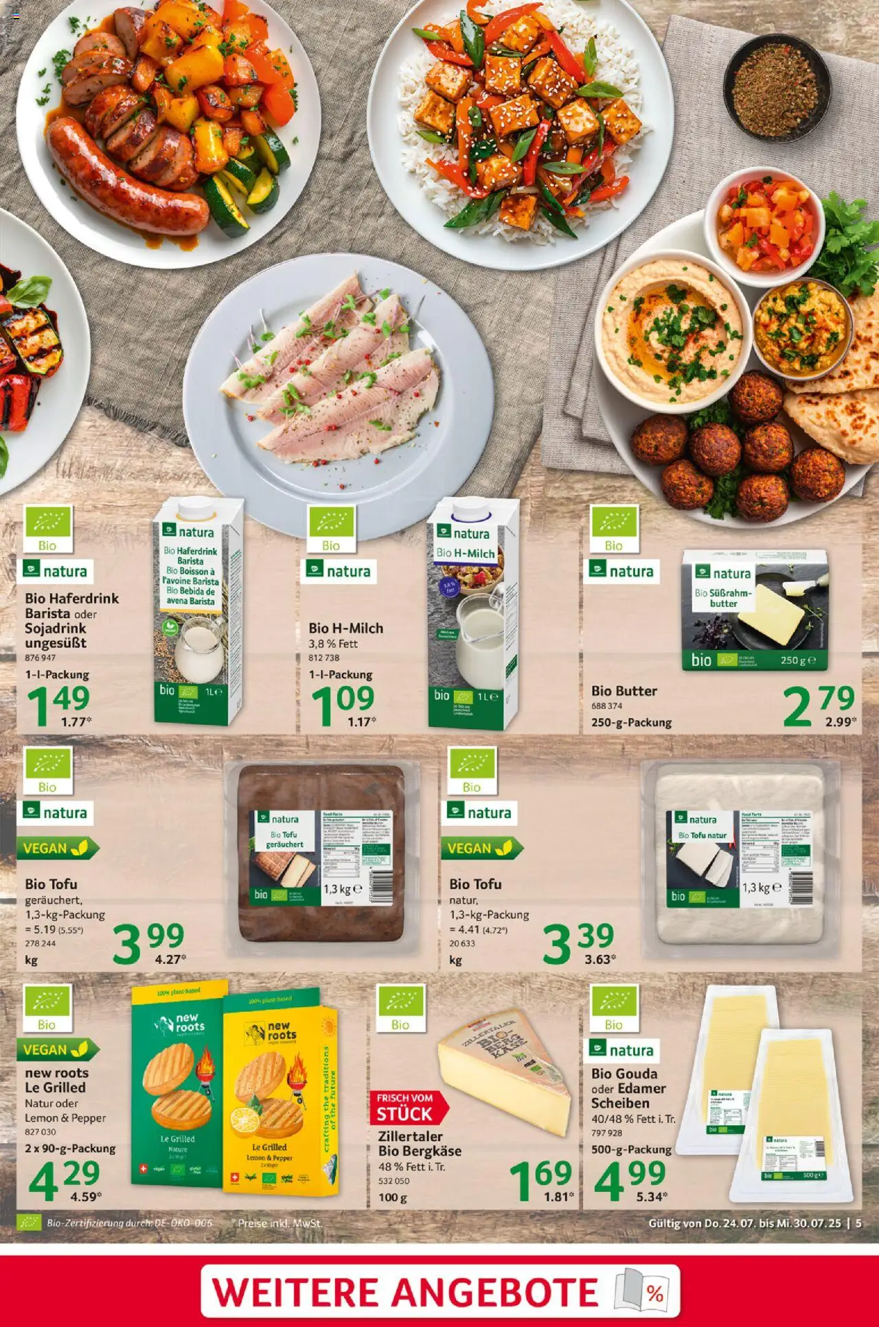 Selgros Prospekt 	 - gültig ab dem 24.07.2025 | Seite: 5 | Produkte: Butter, Käse, Gouda, Haferdrink
