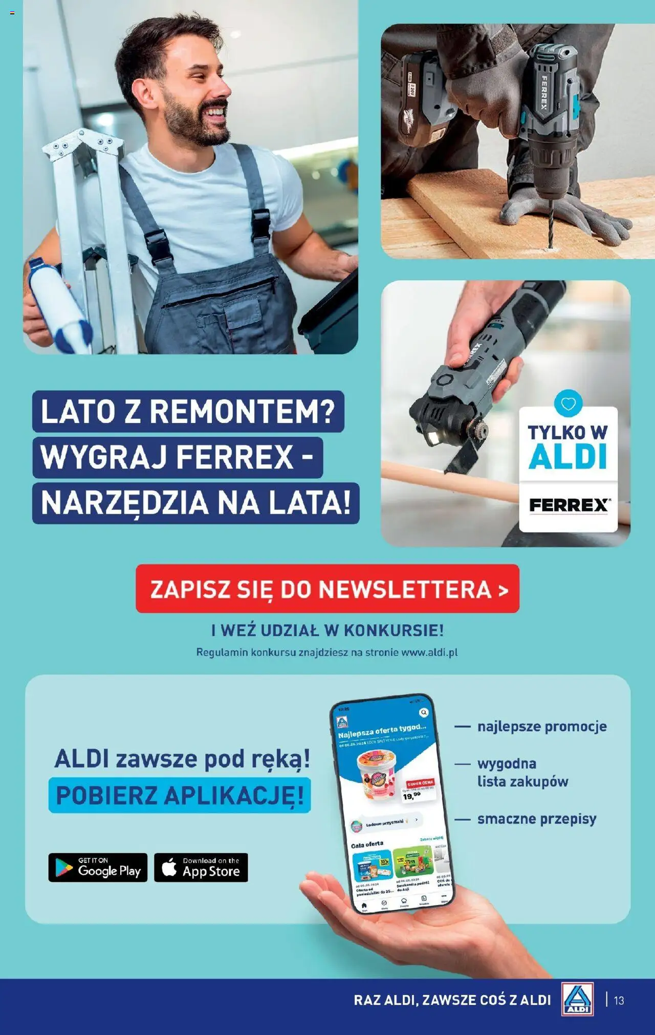 Aldi Gazetka - Okazje na weekend od 24.07.2025 | Strona: 13 | Produkty: Gorgonzola, Lody
