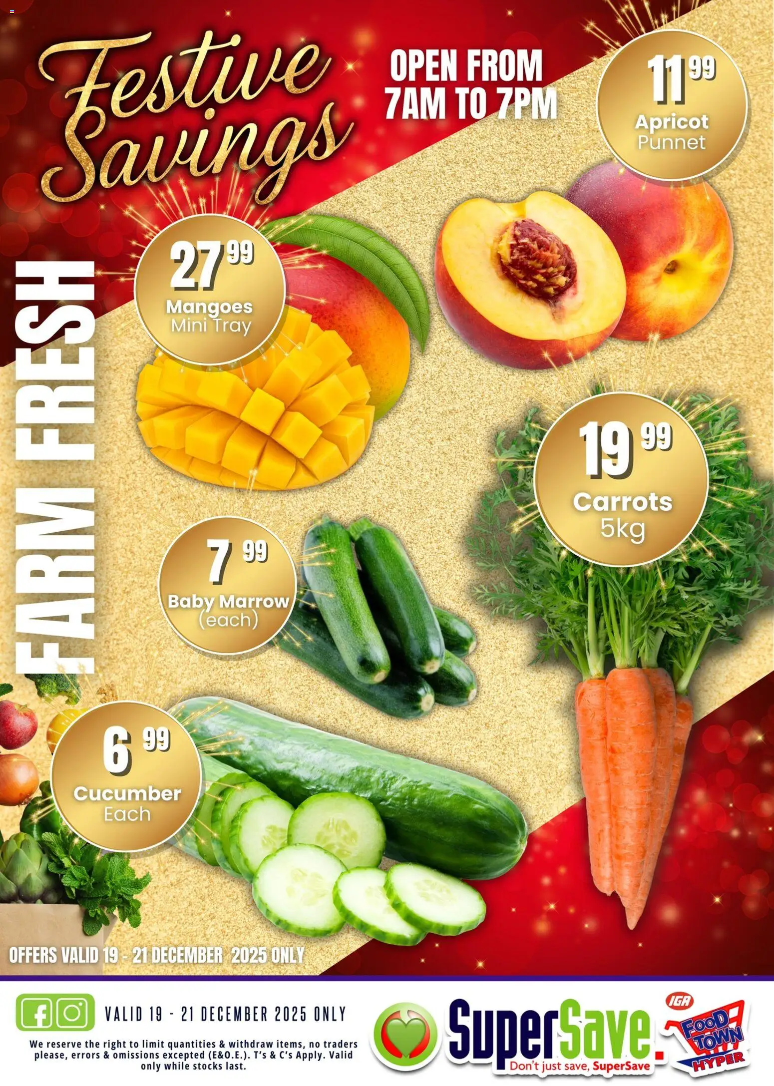 New Super Save catalogue – valid from 19.12.2025 | Page: 3 | Products: Tray, Carrots