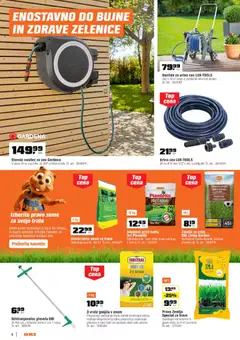 OBI katalog akcije – veljaven od 02.04.2026 | Stran: 6 | Izdelki: Žemlja, Vrtna cev, Vozićek za vrtno cev, Voziček