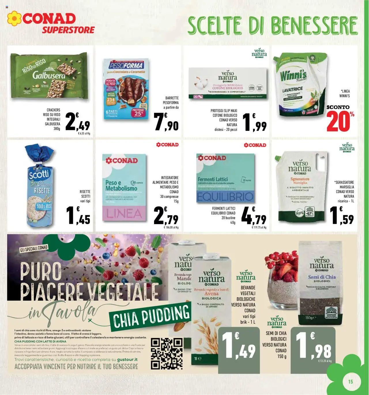 Volantino Conad del 10.09.2025 | Pagina: 15 | Prodotti: Riso, Latte, Lavatrice, Miele