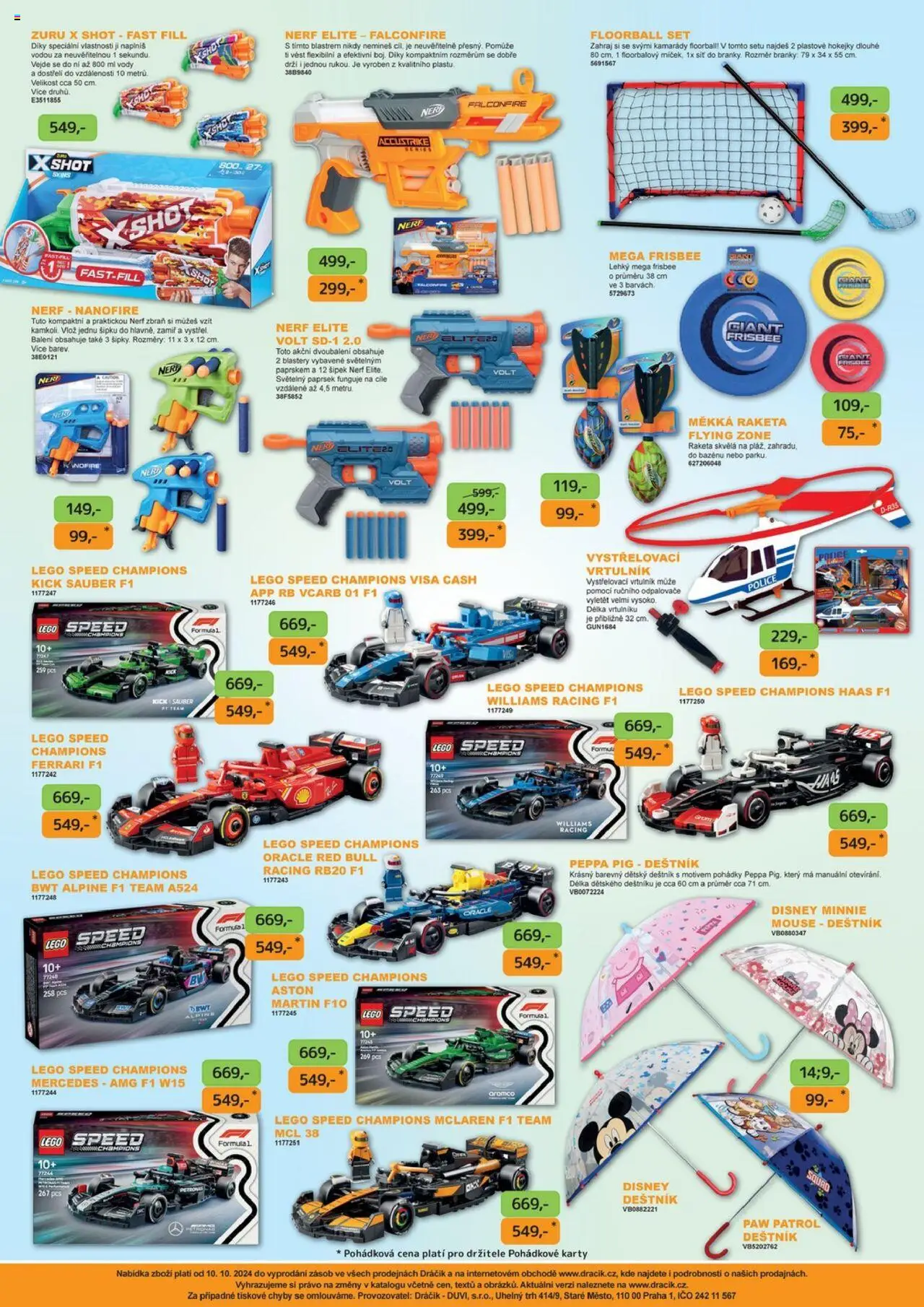 Dráčik leták od 01.04.2025 | Strana: 16 | Produkty: LEGO, Deštník, Police, Karty