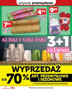 Pogląd oferty "Topaz Gazetka" - ważna od 13.11.2025 | Strona: 26 | Produkty: Artykuły przemysłowe, Szklanki, Świece