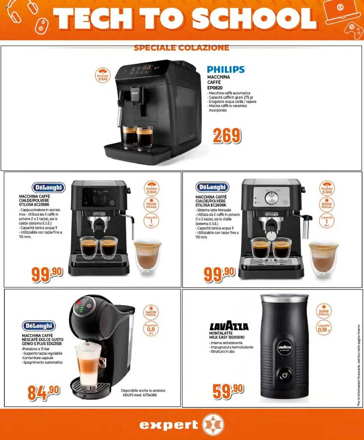 Volantino Expert del 06.09.2025 | Pagina: 25 | Prodotti: Caffè, Contenitore, Caffè in grani, Lavazza