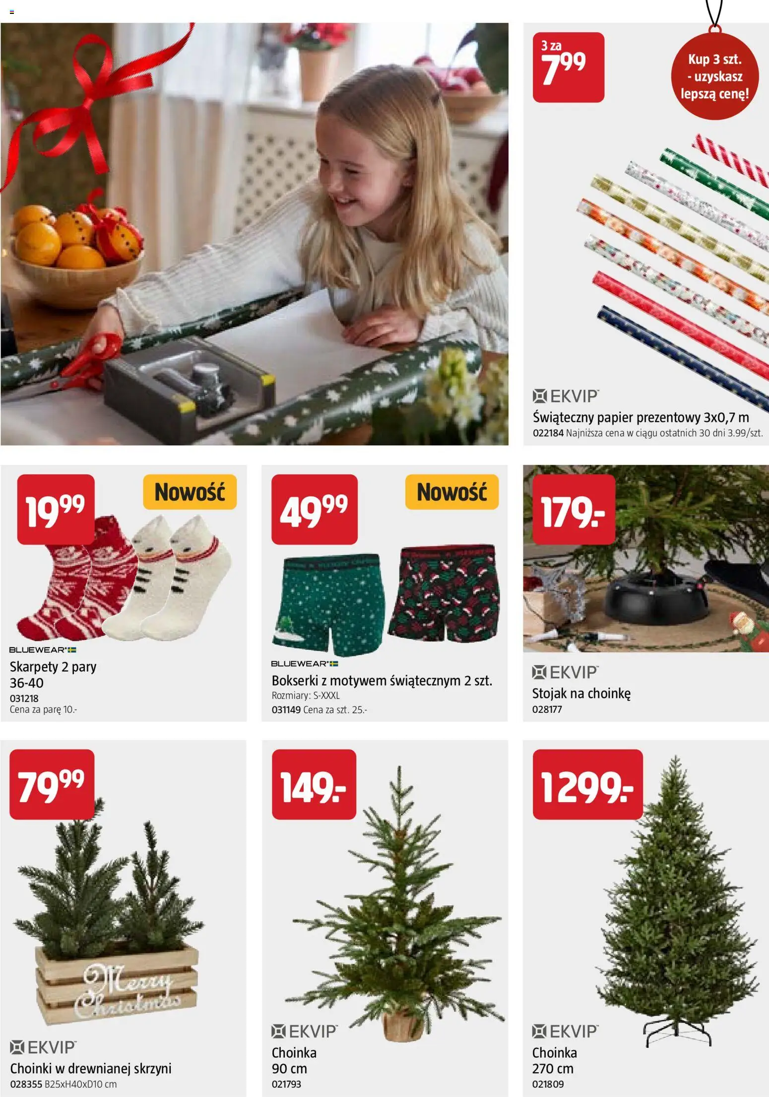 Jula Gazetka - Świąteczny magazyn od 15.12.2025 | Strona: 5 | Produkty: Skarpety, Bokserki, Choinka