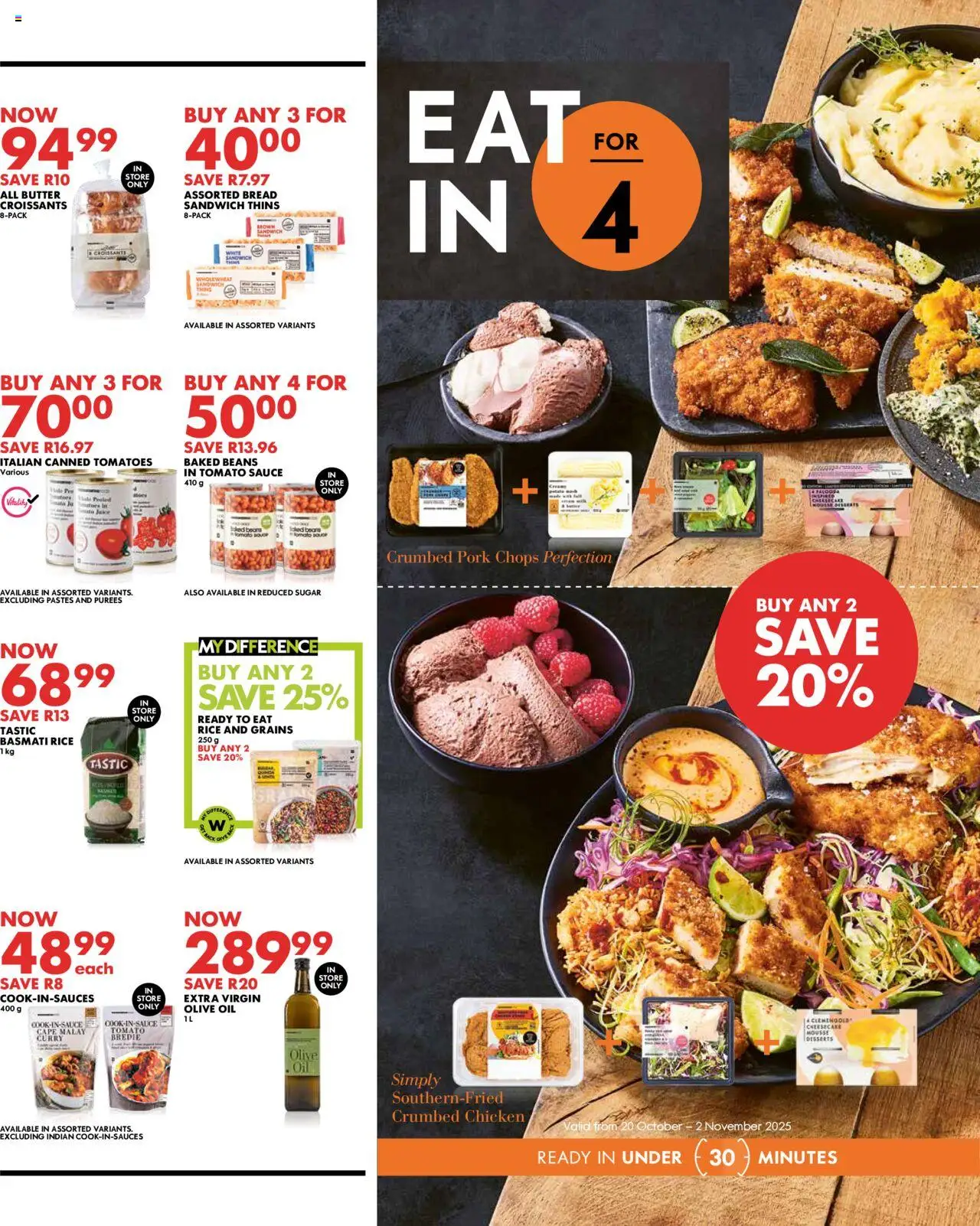 New Woolworths catalogue – valid from 20.10.2025 | Page: 5 | Products: Bread, Juice, Tomatoes, Sauce
