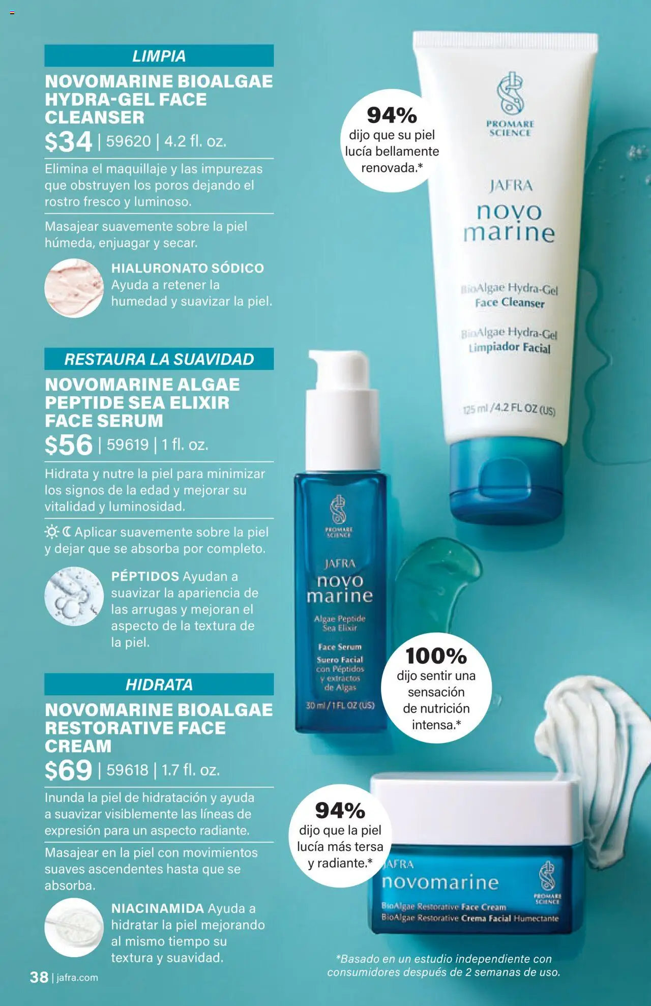 JAFRA folleto │ válido desde el 01.08.2025 | Página: 38 | Productos: Maquillaje, Sérum, Crema facial, Crema