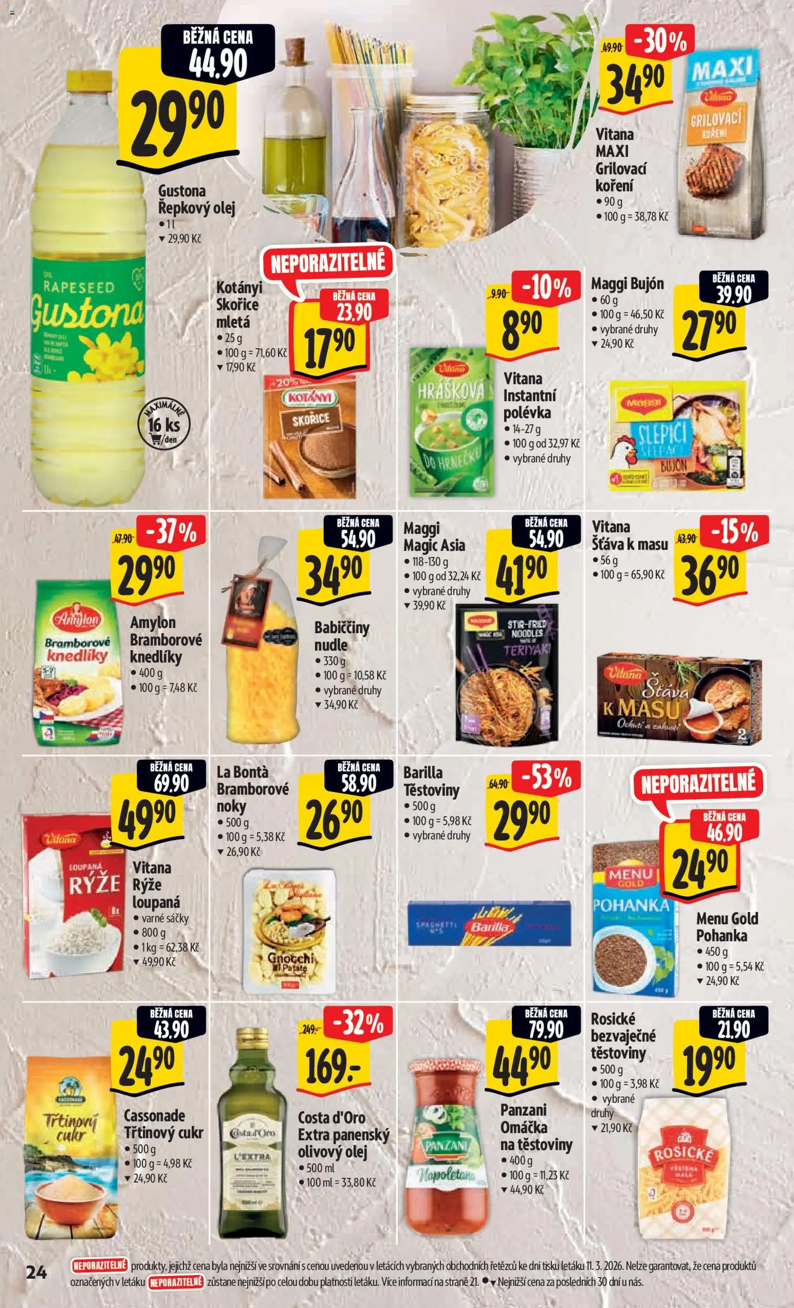 Albert leták - Hypermarket od 18.03.2026 | Strana: 32 | Produkty: Olej, Noky, Bujón, Cukr