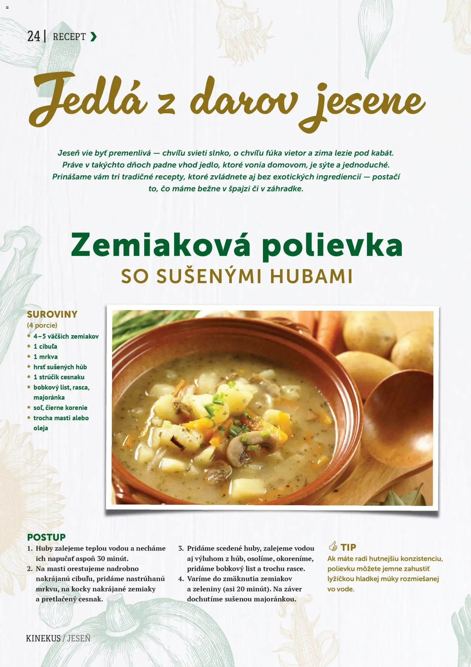 Nové Kinekus akcie – leták je platný od 27.10.2025 | Strana: 24 | Produkty: Čierne korenie, Mrkva, Zemiaky, Cibuľa